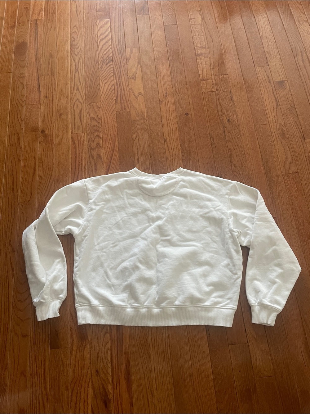 American Eagle Outfitters White Crewneck Pullover - Picture 3 of 3